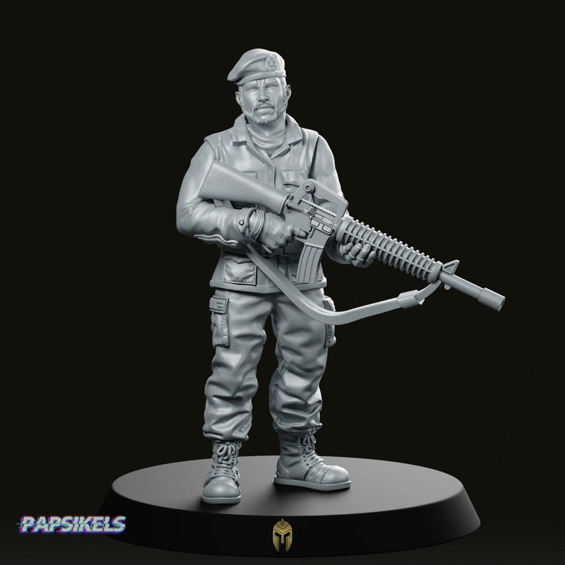 Military Police Guard E Miniature Sci-Fi Veteran Enforcer