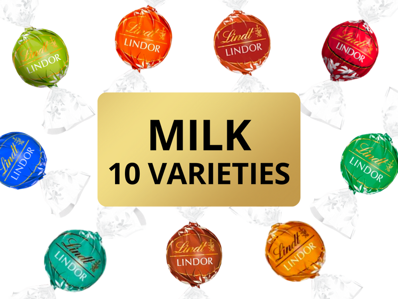 Lindt Lindor Milk Chocolate Collection | 10 varieties