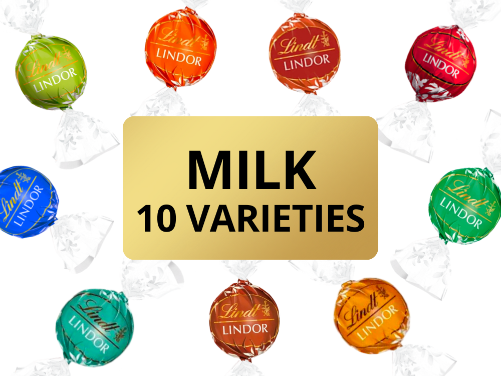 Lindt Lindor Milk Chocolate Collection | 10 varieties — InStock
