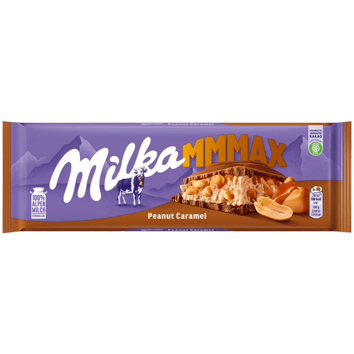 Milka Mmmax | Peanut Caramel Milk Chocolate | 276g Large Bar - InStock