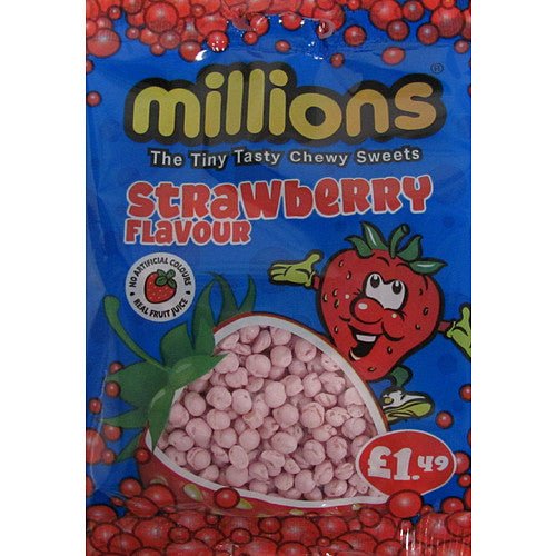 Millions Strawberry Bag PMP 110g (Case of 12)