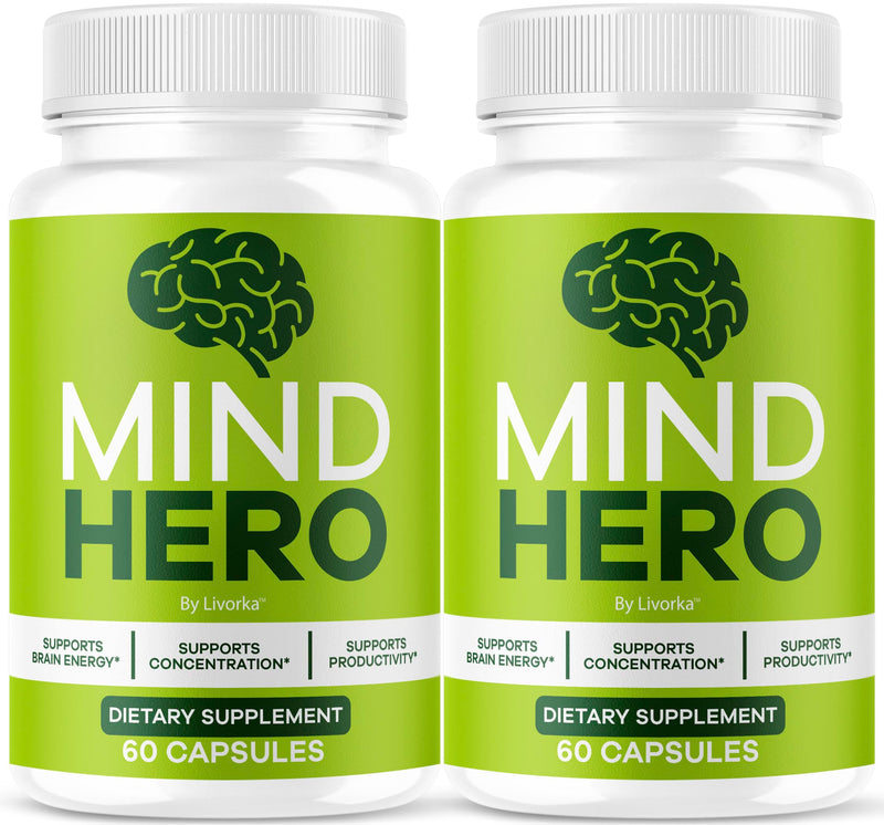 Mind Hero Capsules – 2-Pack Brain Health & Memory Support