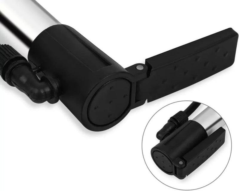 12 Inch Portable Bike Pump with Presta and Schrader Valve