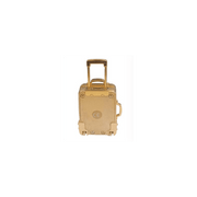 Miniature Clock Gold Plated Travel Bag Solid Brass IMP608G - CLEARANCE NEEDS RE-BATTERY - InStock
