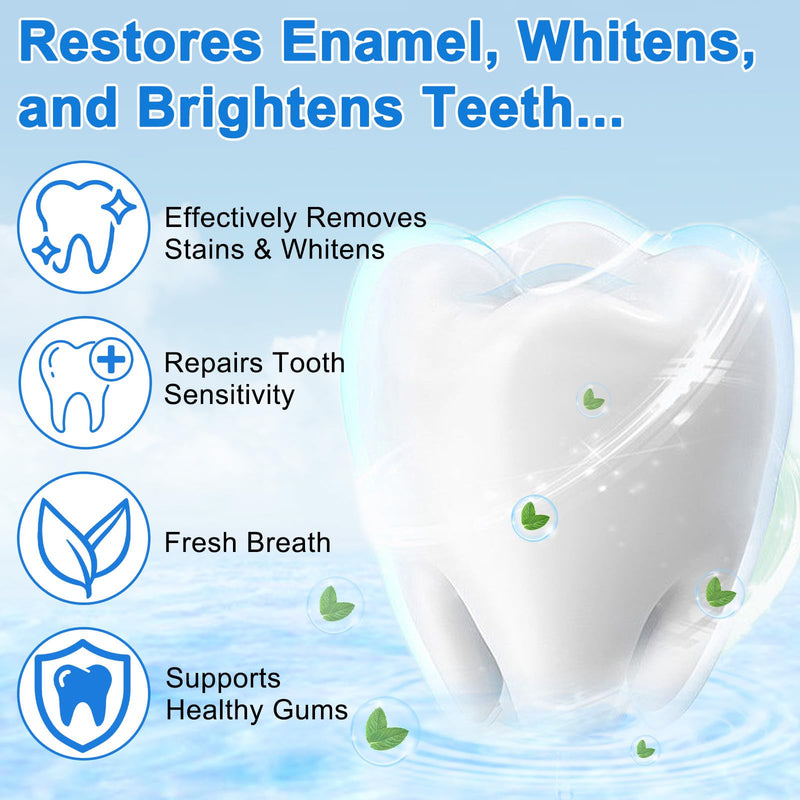 9.9% Hydroxyapatite Toothpaste – 4.23 oz Nano Hydroxyapatite for Enamel Protection & Strengthening, Gentle Mint