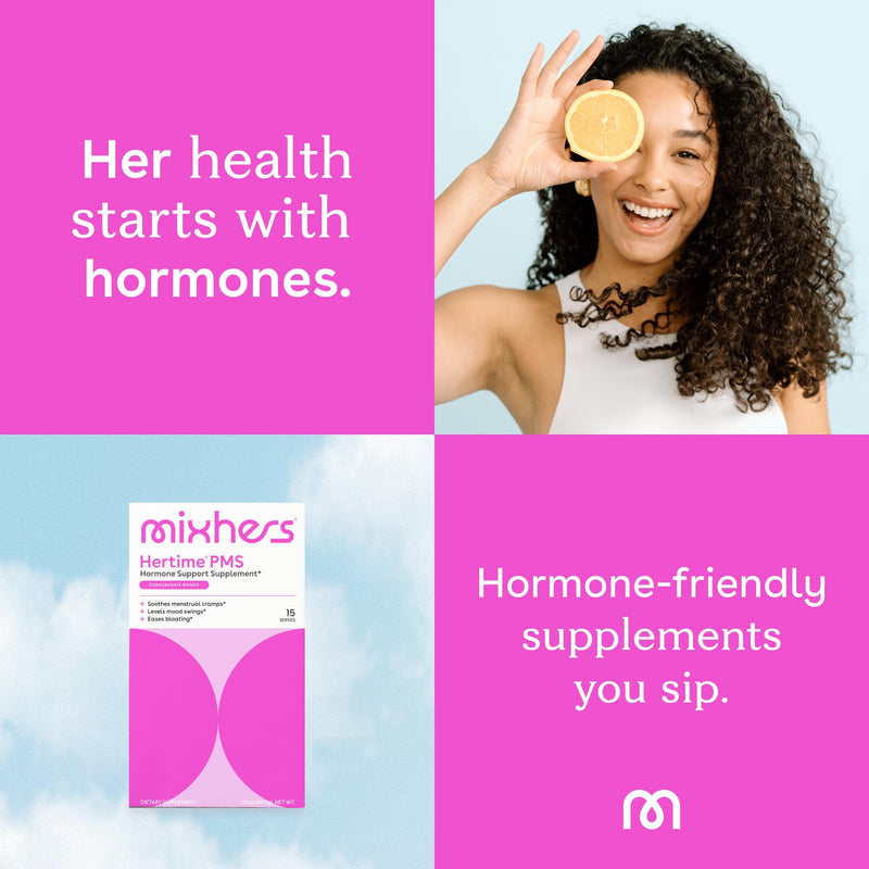 MIXHERS Hertime PMS – Hormonal Health & Menstrual Support (Sugar-Free)