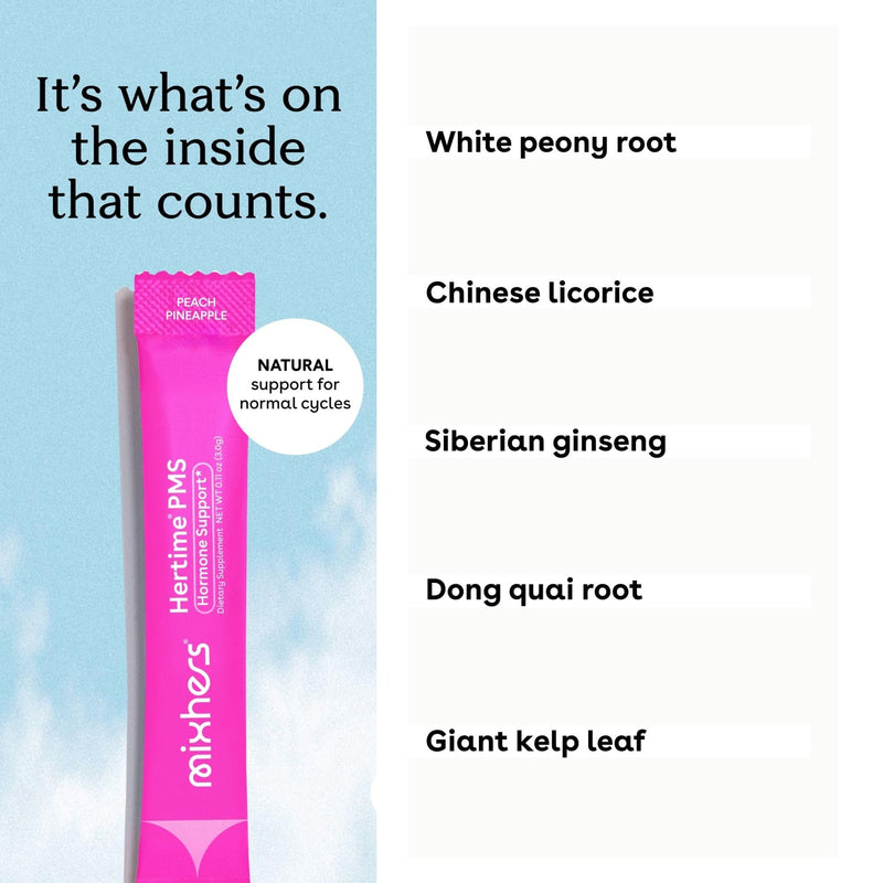 Mixhers Hertime PMS+ | Hormonal Health & Menstrual Comfort • Sugar-Free