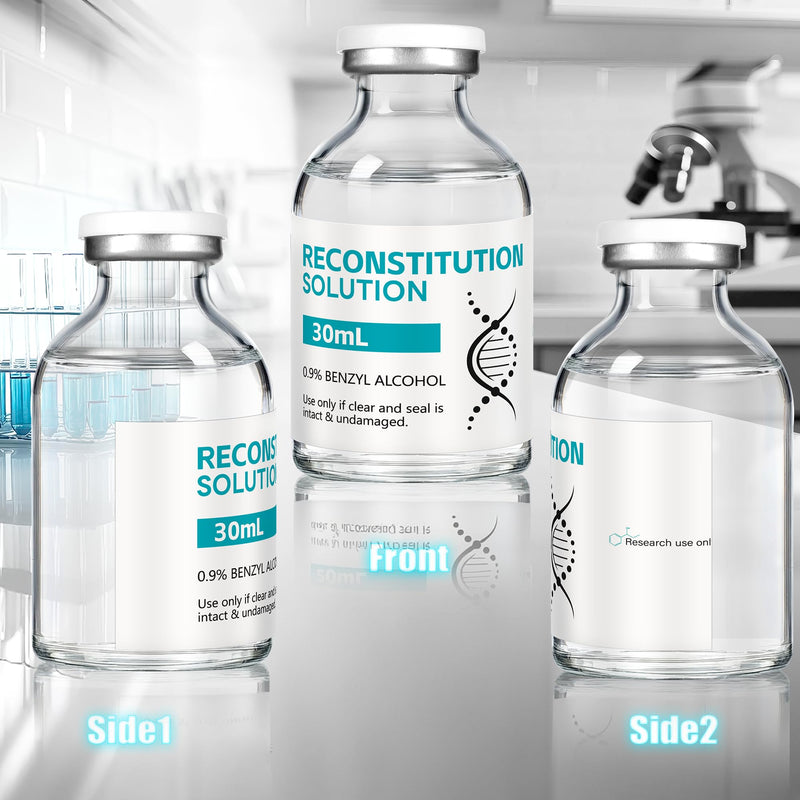 Mixrug Reconstitution Solution in Premium Glass Vials with Rubber Stoppers (1 Pack, 30 mL)