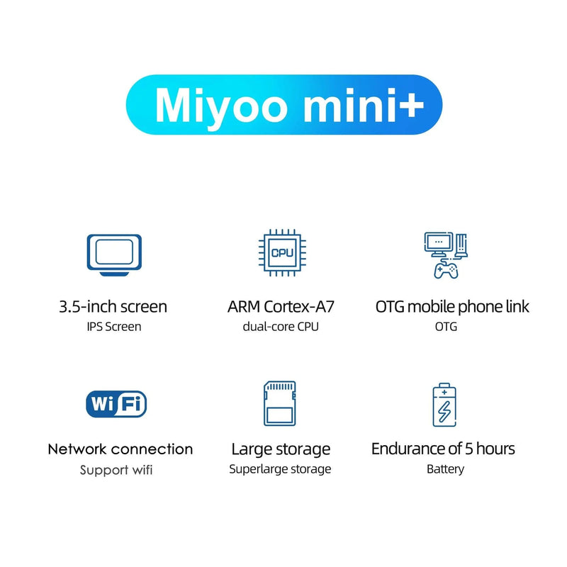 Miyoo Mini Plus Retro Portable Handheld Game Console 3.5-inch IPS Screen