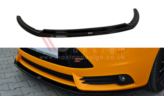 Maxton Design - FRONT SPLITTER V.2 FORD FOCUS MK3 ST PREFACE MODEL