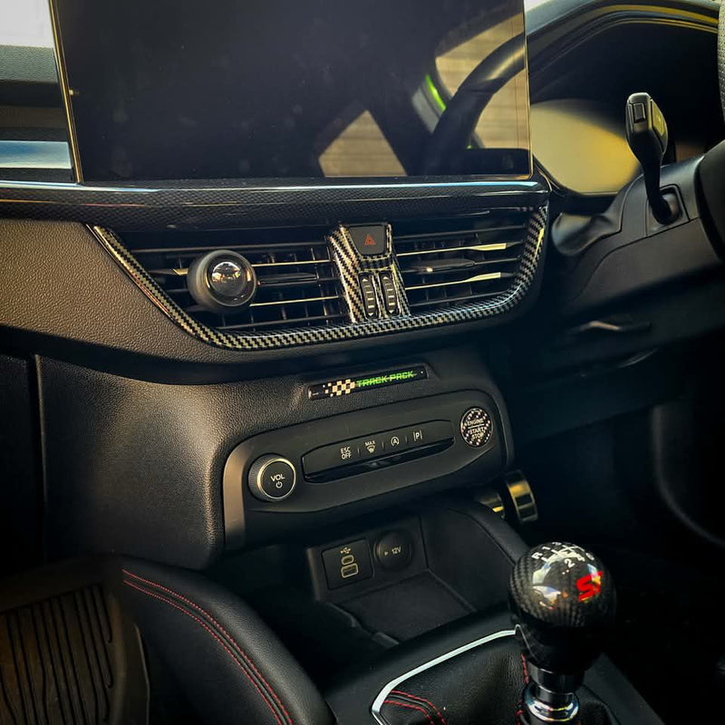 Carbon Fibre Look Air Vent Trim for MK4 / MK4.5 Focus - Sync 4 Models Only | CEUK
