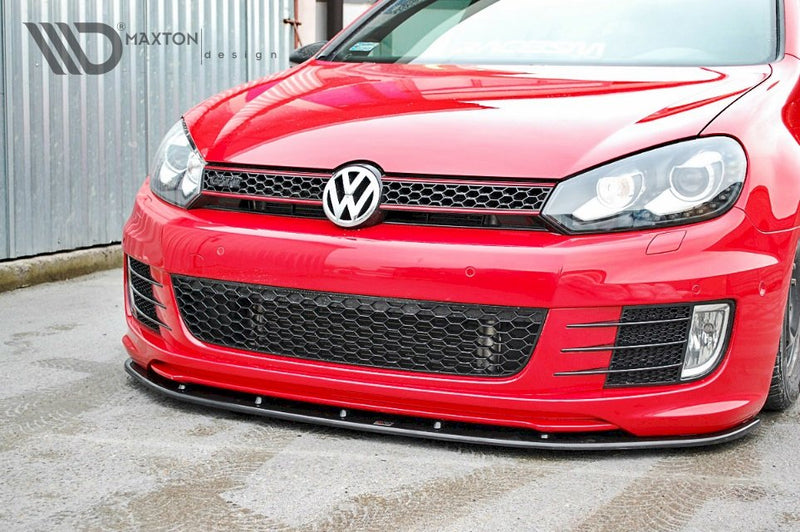 Maxton Design - Front Splitter VER.2 VW GOLF MK6 GTI 35TH