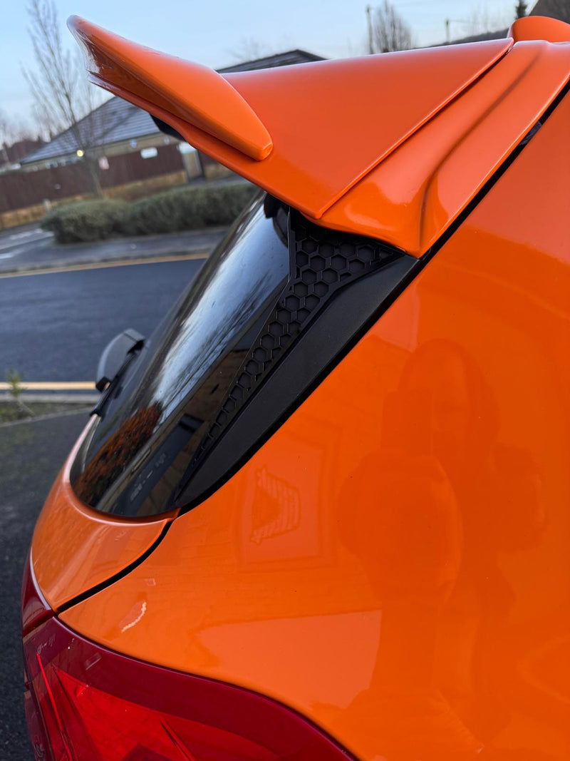 Ford Fiesta MK8 & 8.5 (All Models) Rear Window Side Cover (Hex Design)