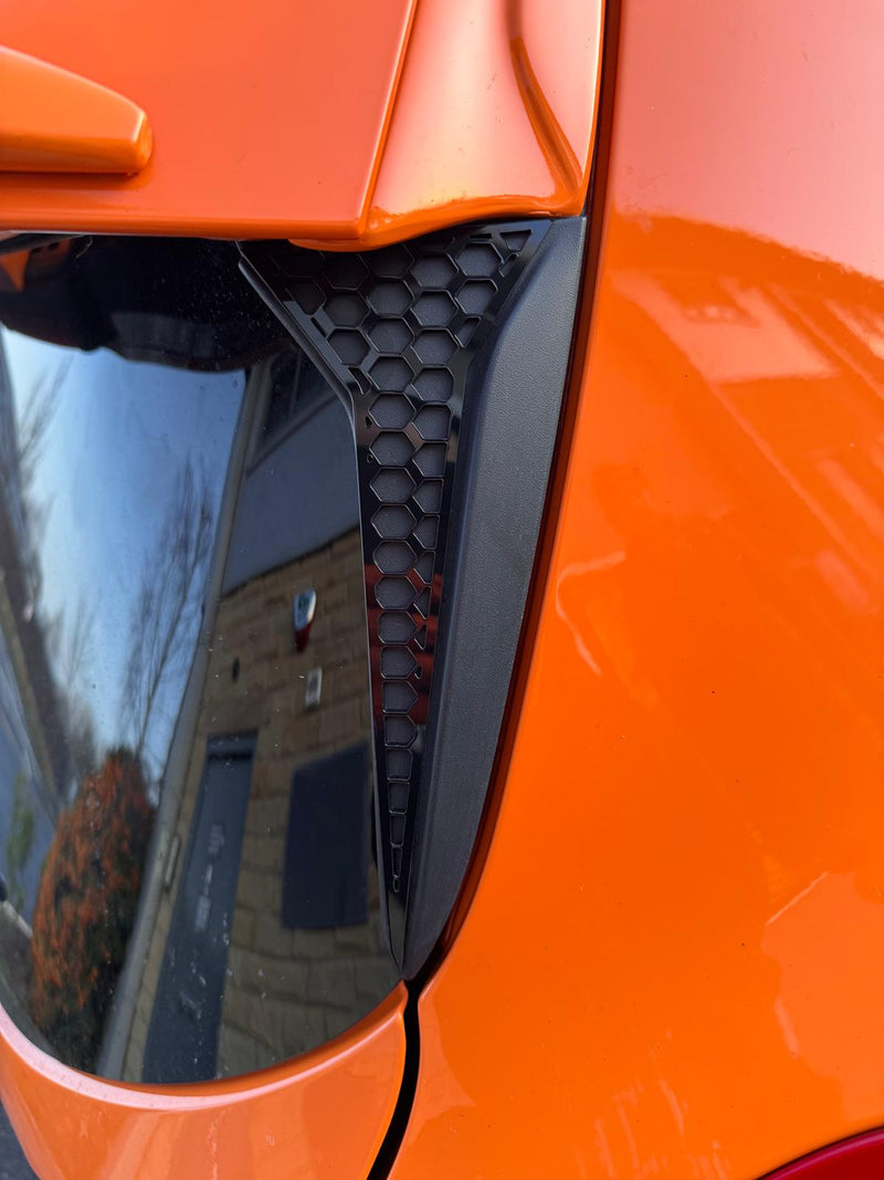 Ford Fiesta MK8 & 8.5 (All Models) Rear Window Side Cover (Hex Design)