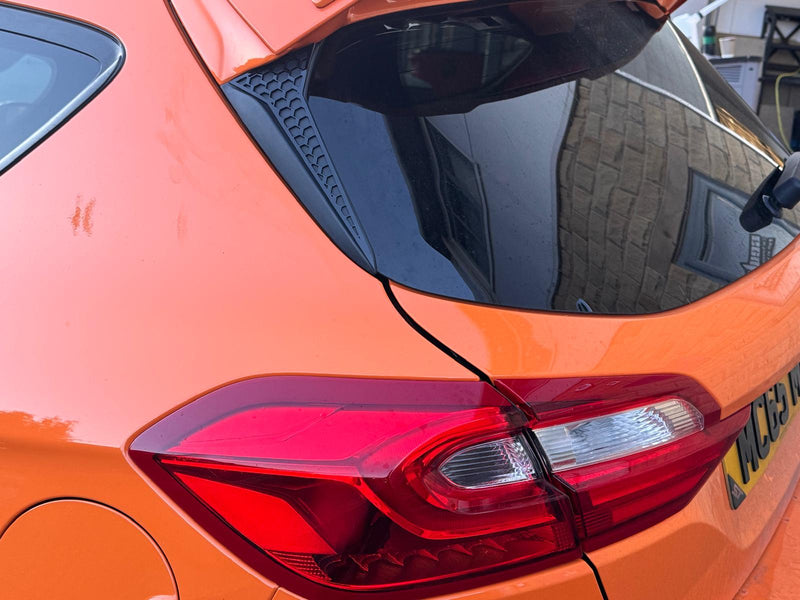 Ford Fiesta MK8 & 8.5 (All Models) Rear Window Side Cover (Hex Design)