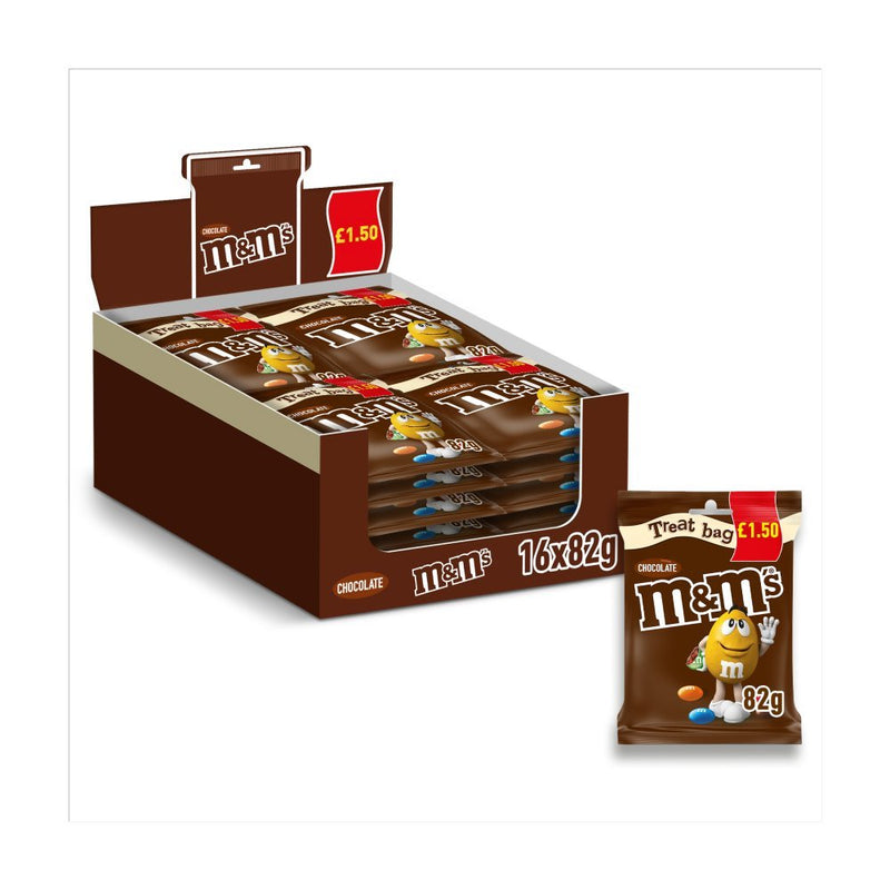 M&M's Milk Chocolate Bites Treat Bag PMP 82g (Box of 16)