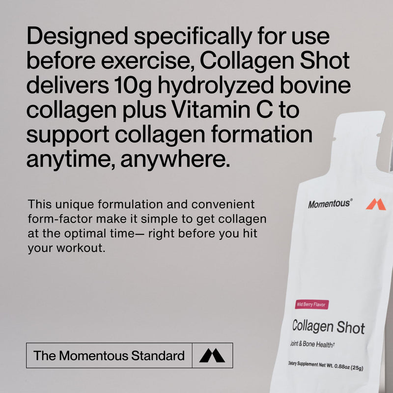 Momentous Collagen Shot - Hydrolyzed Collagen & Vitamin C | NSF Certified