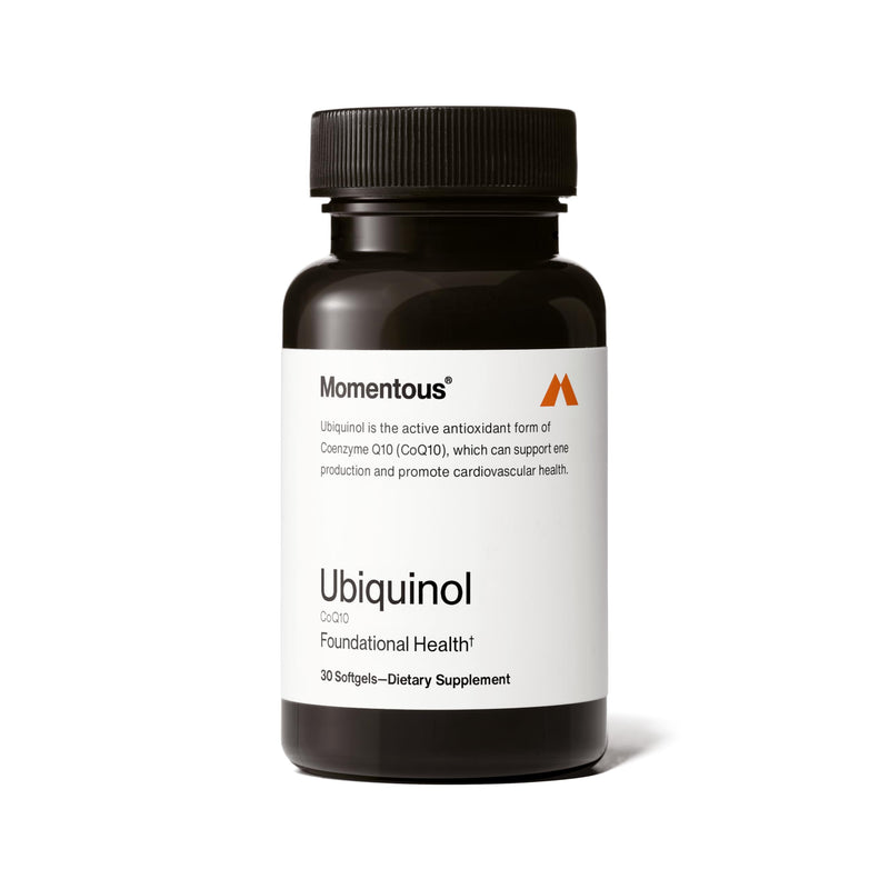 Momentous Ubiquinol | Plant-Based CoQ10 Softgels | NSF for Sport | 30 Servings