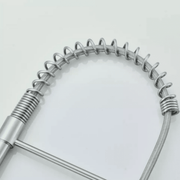 Monobloc Silver Kitchen Sink Mixer Taps with Pull Out Hose Spray Single LeverTap - InStock