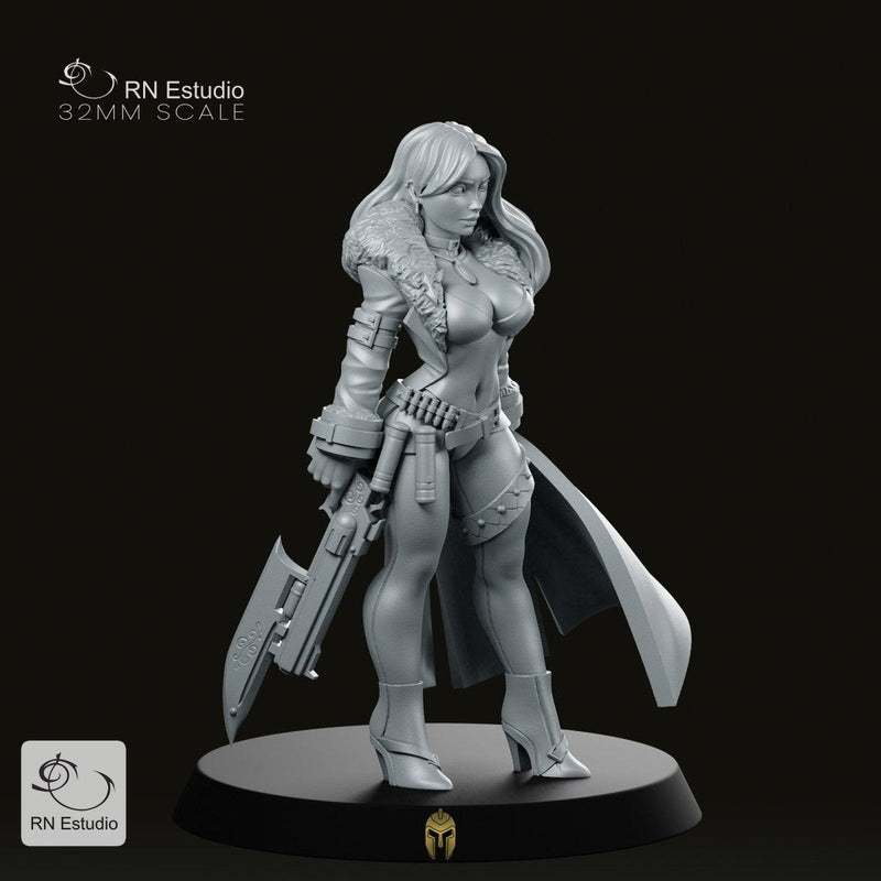Monster Hunter Trish Miniature Sci-Fi Laser Heroine