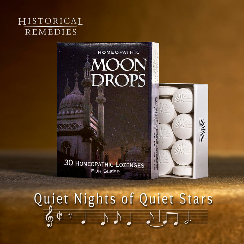 Moon Drops Sleep Aid Lozenges (1 Pack) – Homeopathic Vanilla, Vegan & Gluten-Free