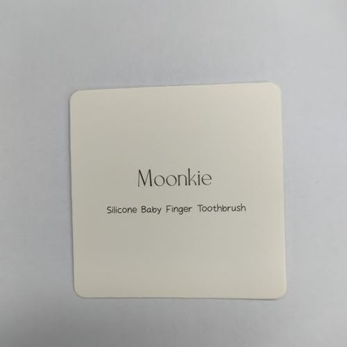 Moonkie Baby Finger Toothbrush Kit – 2 Pcs, 3 Months+, Clay/Ivory