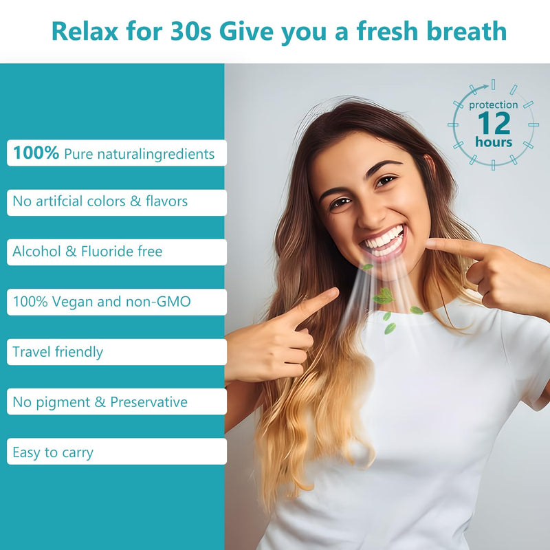 Travel Mouthwash Packets – Alcohol & Fluoride Free, Fresh Mint 30-Pack