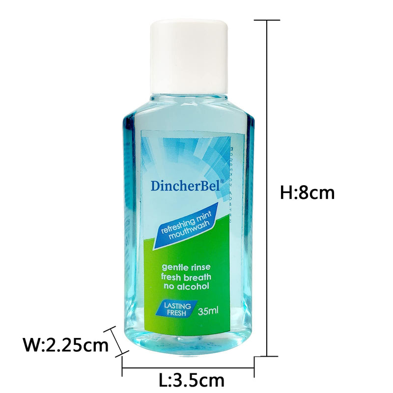Travel Size Mouthwash 35ml Mint – Portable 288-Pack Mini (Mint)