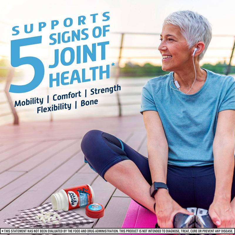 Move Free Advanced: Glucosamine Chondroitin MSM + Vitamin D3 Joint Support – Mobility, Bone & Immune Health (3x120ct)