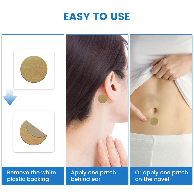 MQ Motion Patches 28ct - Non-Drowsy, Waterproof Sea Sickness Patches for Travel, 72H Lasting