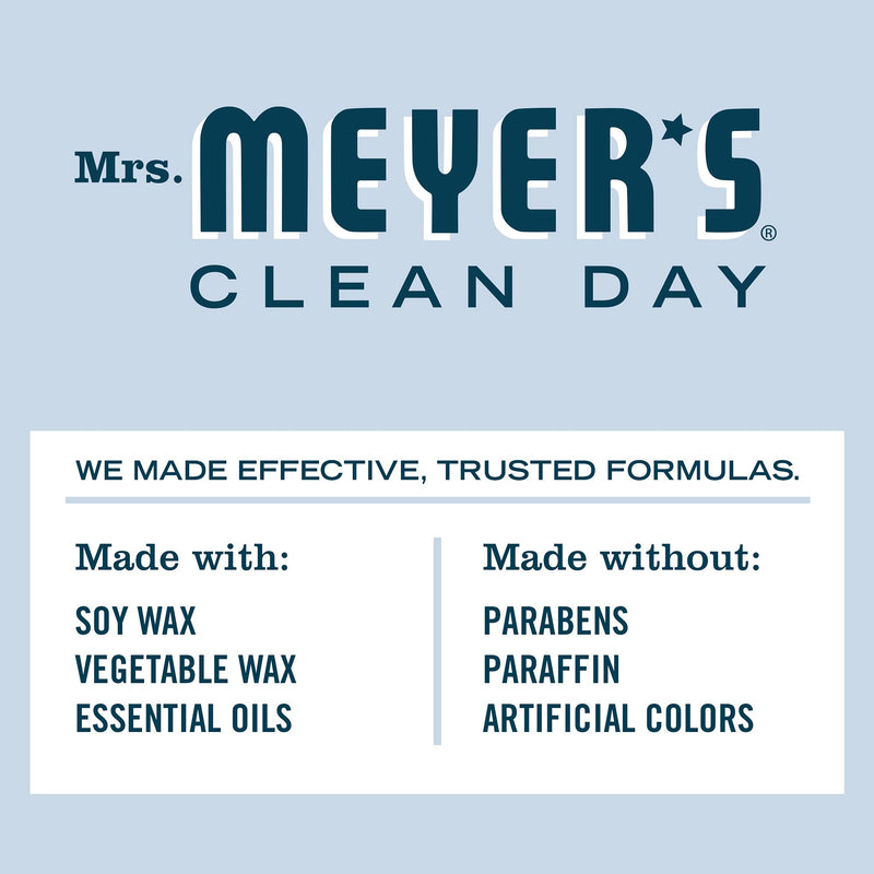 Mrs. Meyer's Clean Day Snowdrop Soy Tin Candle – 12-Hour Burn Time, 2.9 oz