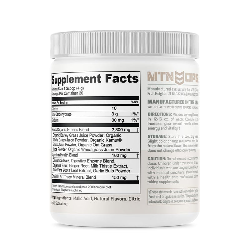 MTN OPS Eva Shockey Signature Series Super Greens – Strawberry, 30 Servings (4.4 oz)