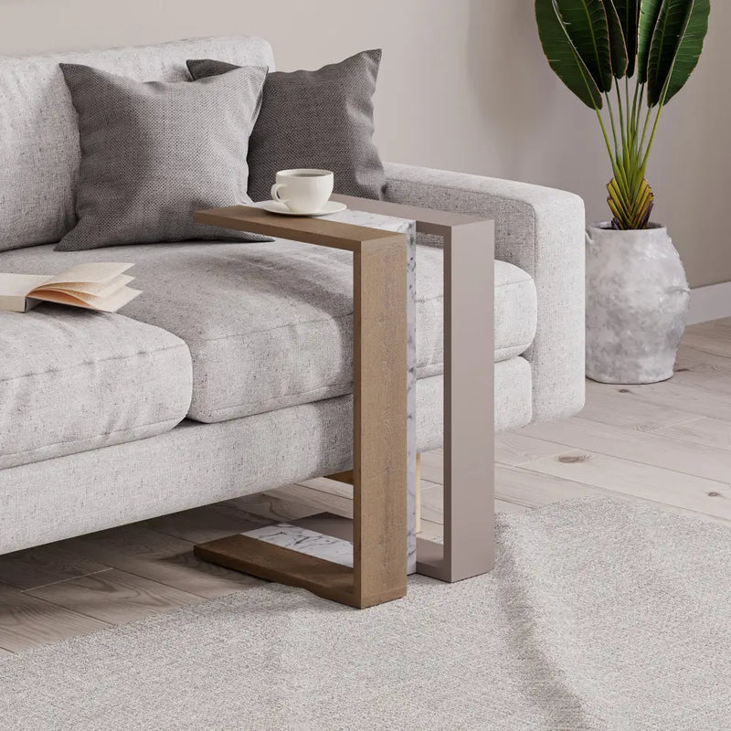 Muju Modern C Shape Table Multipurpose H 57cm