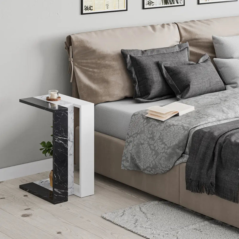 Muju Modern C Shape Table Multipurpose H 57cm