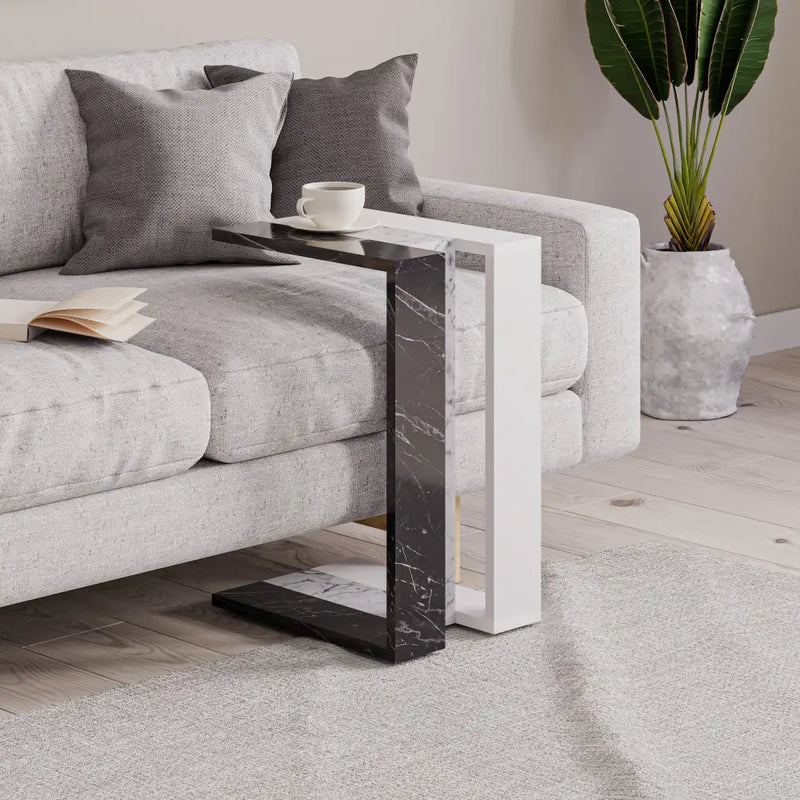 Muju Modern C Shape Table Multipurpose H 57cm
