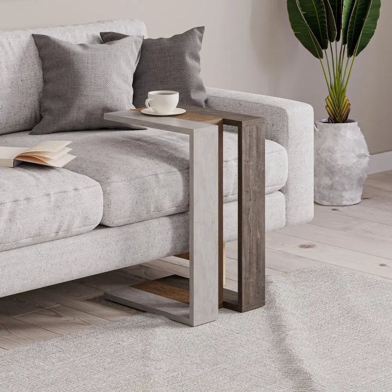 Muju Modern C Shape Table Multipurpose H 57cm