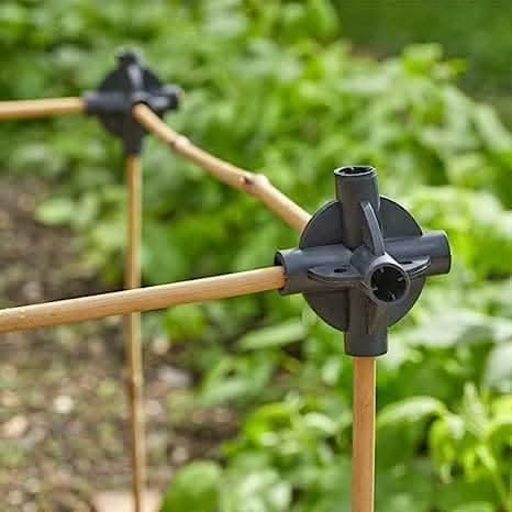 Multi Joint Cane Connectors for Climbing Plant Supports