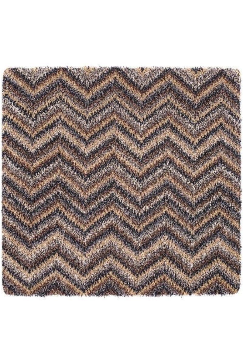 Washable Mat Chevron Design in Multicolour