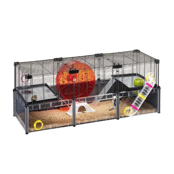 Multipla Hamster Large Black Cage