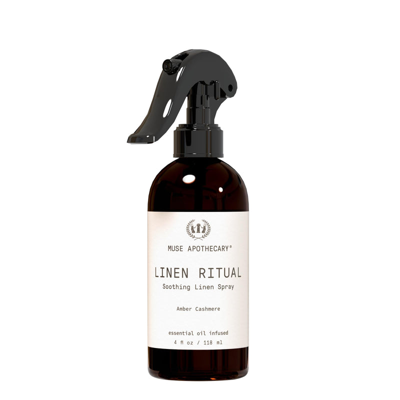 Muse Apothecary Linen Ritual Linen Mist - Aromatherapy Amber Cashmere (4 oz)