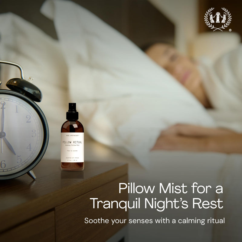 Muse Apothecary Pillow Ritual – Aromatic Calming Pillow Mist (4 oz) | Cara Orange + Fig + Blackberry Vanilla