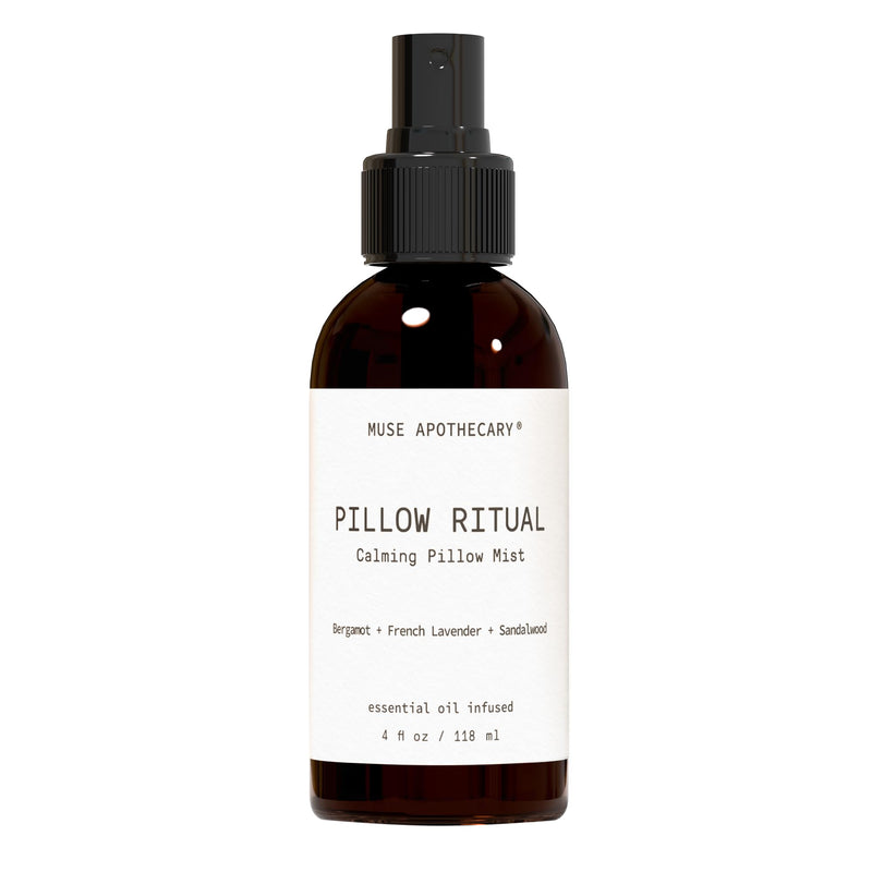 Muse Apothecary Pillow Ritual - Aromatic Calming Pillow Mist (4 oz) Bergamot, Lavender & Sandalwood