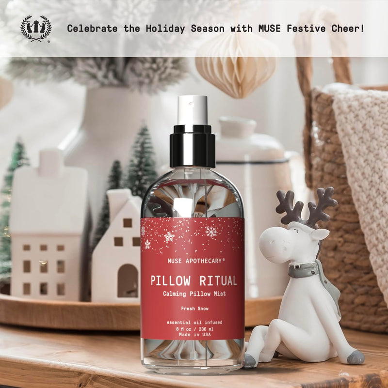 Muse Apothecary Pillow Ritual Pillow Mist – Fresh Snow (8 oz) 2-Pack