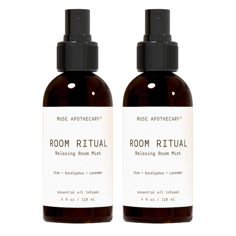 Muse Apothecary Room Ritual - Aromatic Room Mist 4 oz (Aloe + Eucalyptus + Lavender) - 2 Pack