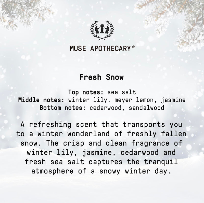 Muse Apothecary Room Ritual Room Spray - Fresh Snow 8 oz (2 Pack)