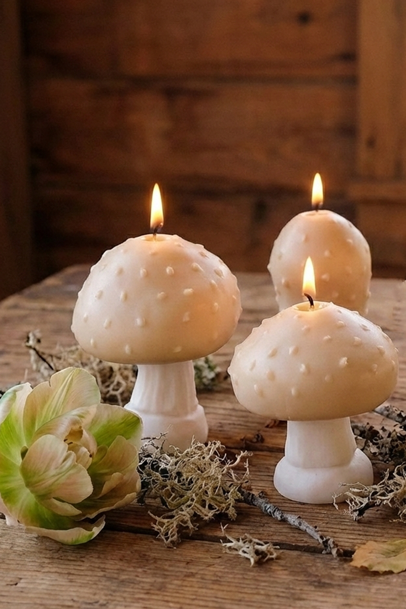 Mushroom Shaped Candles