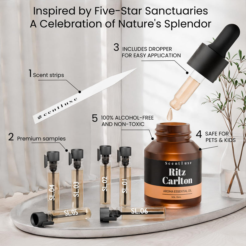 Waterless Essential Oil for Diffuser – Ritz-Carlton Inspired Orange & Musk (15ml)