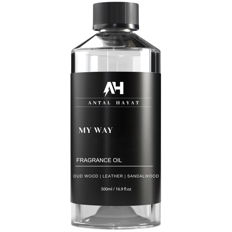 My Way 500mL Essential Oil Scent – Luxury Hotel-Inspired Aromatherapy (Sandalwood, Cedar, Iris)
