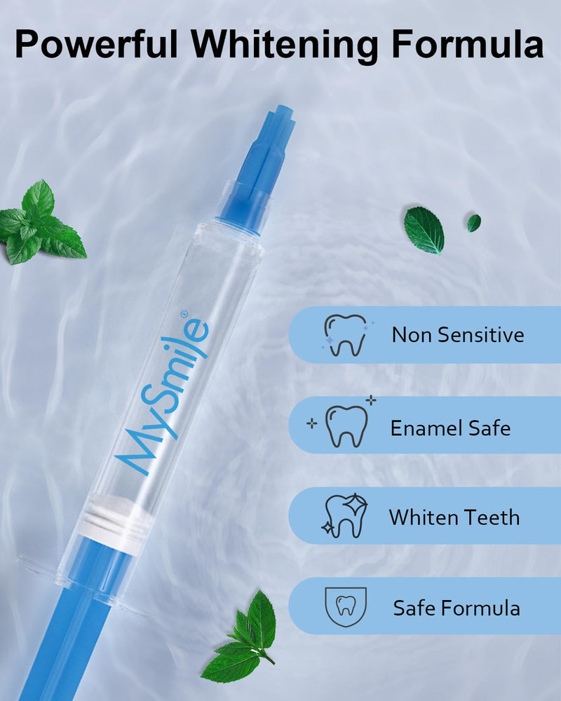 MySmile Teeth Whitening Gel Pen Refill Pack – 3 Non-Sensitive Pens, Deluxe Home Whitening, 10-Min Results