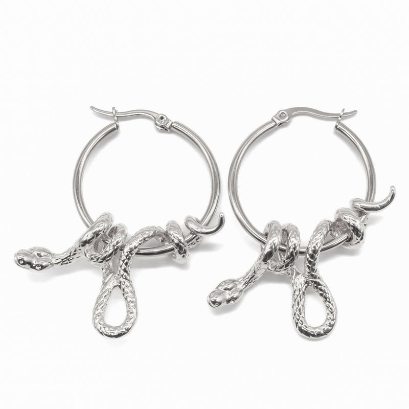 Serpent's Lair Snake Earrings